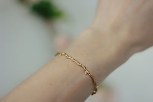 Rustic Dainty Branch Crystals Bracelet