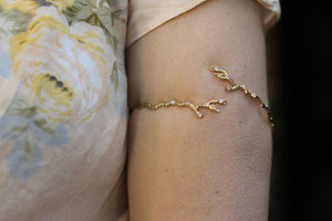 Rustic Branch w/ Crystals Arm Band