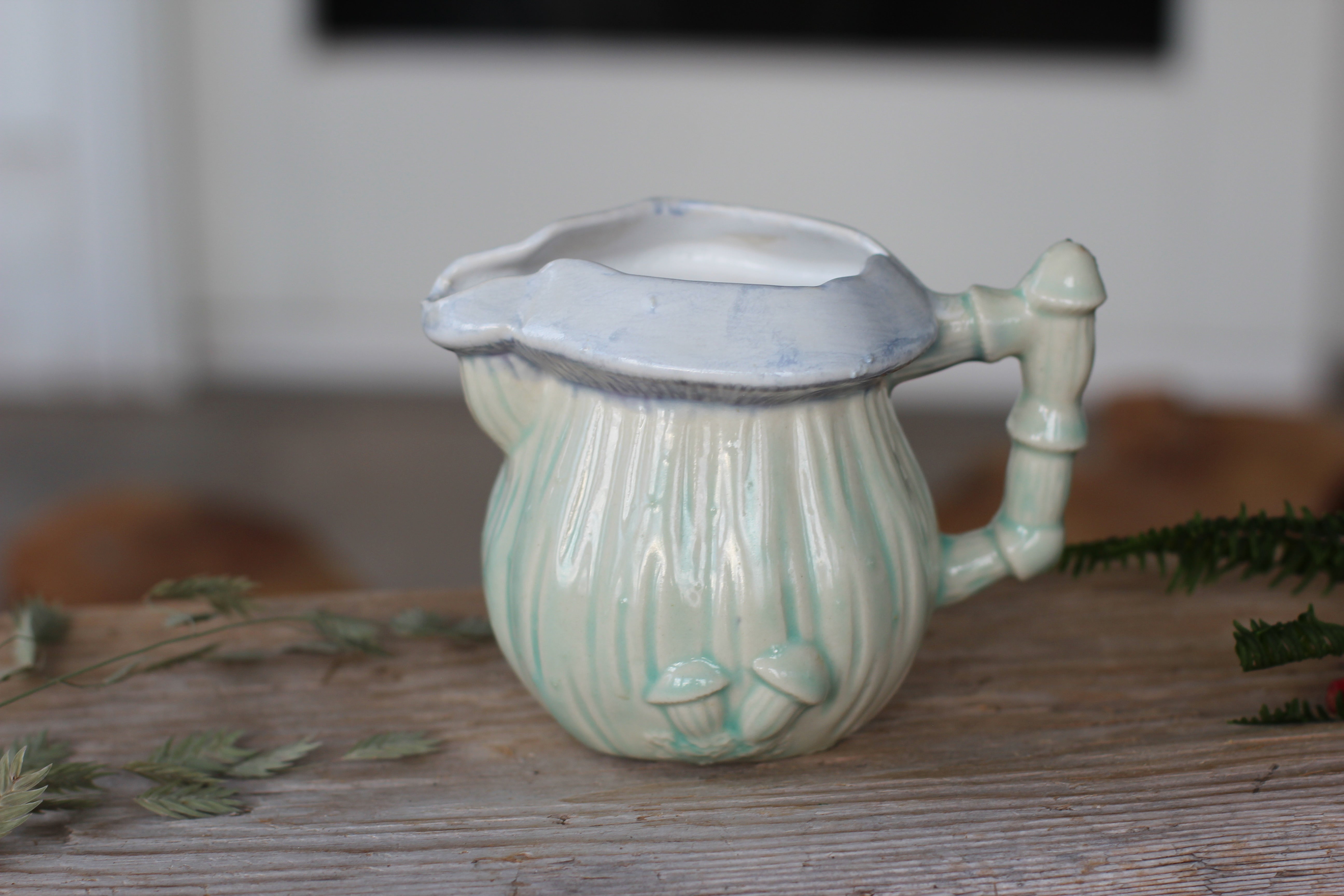 Hand Made Mushroom Inspired Creamer