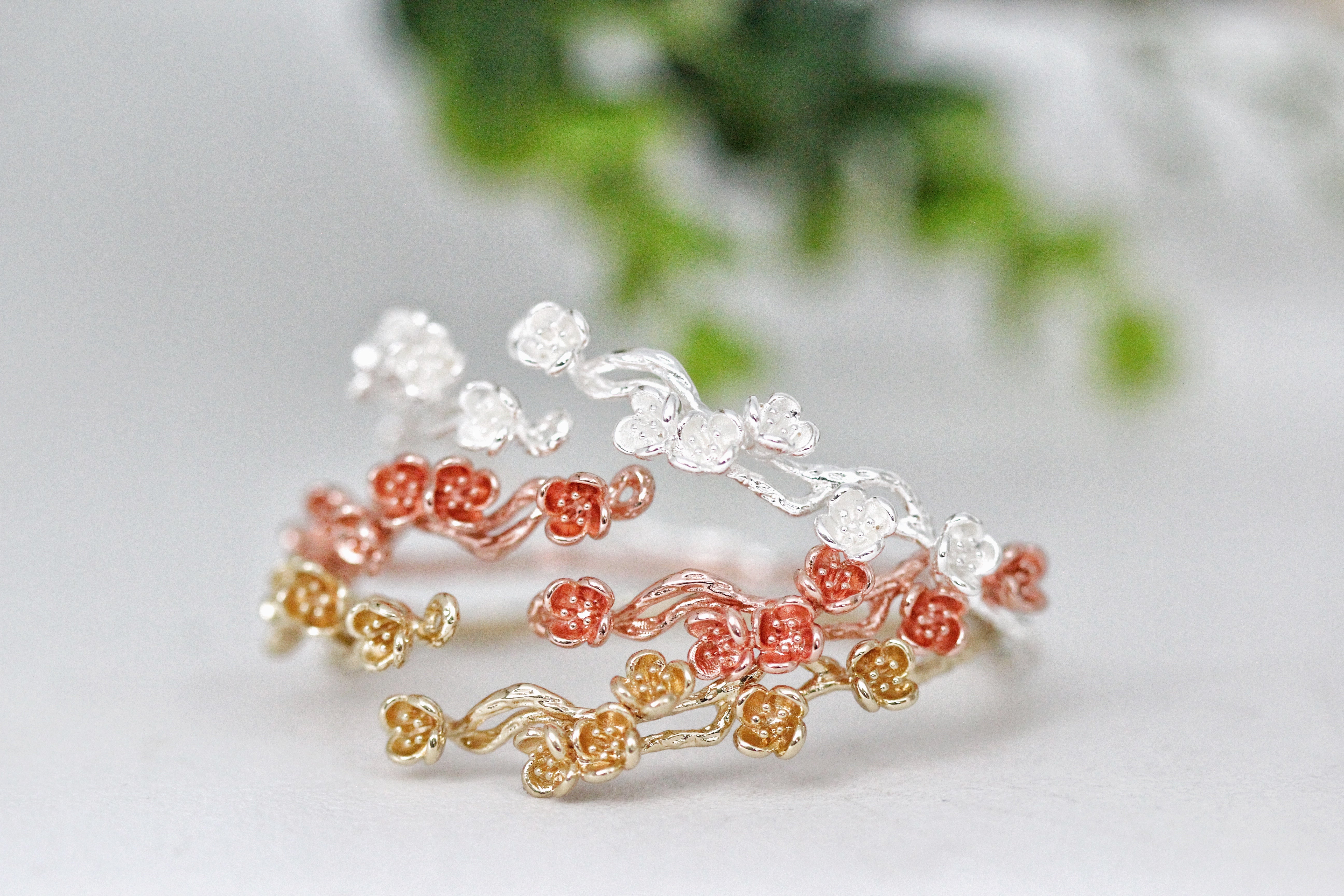 Sakura / Cherry Blossom Branch Bracelet