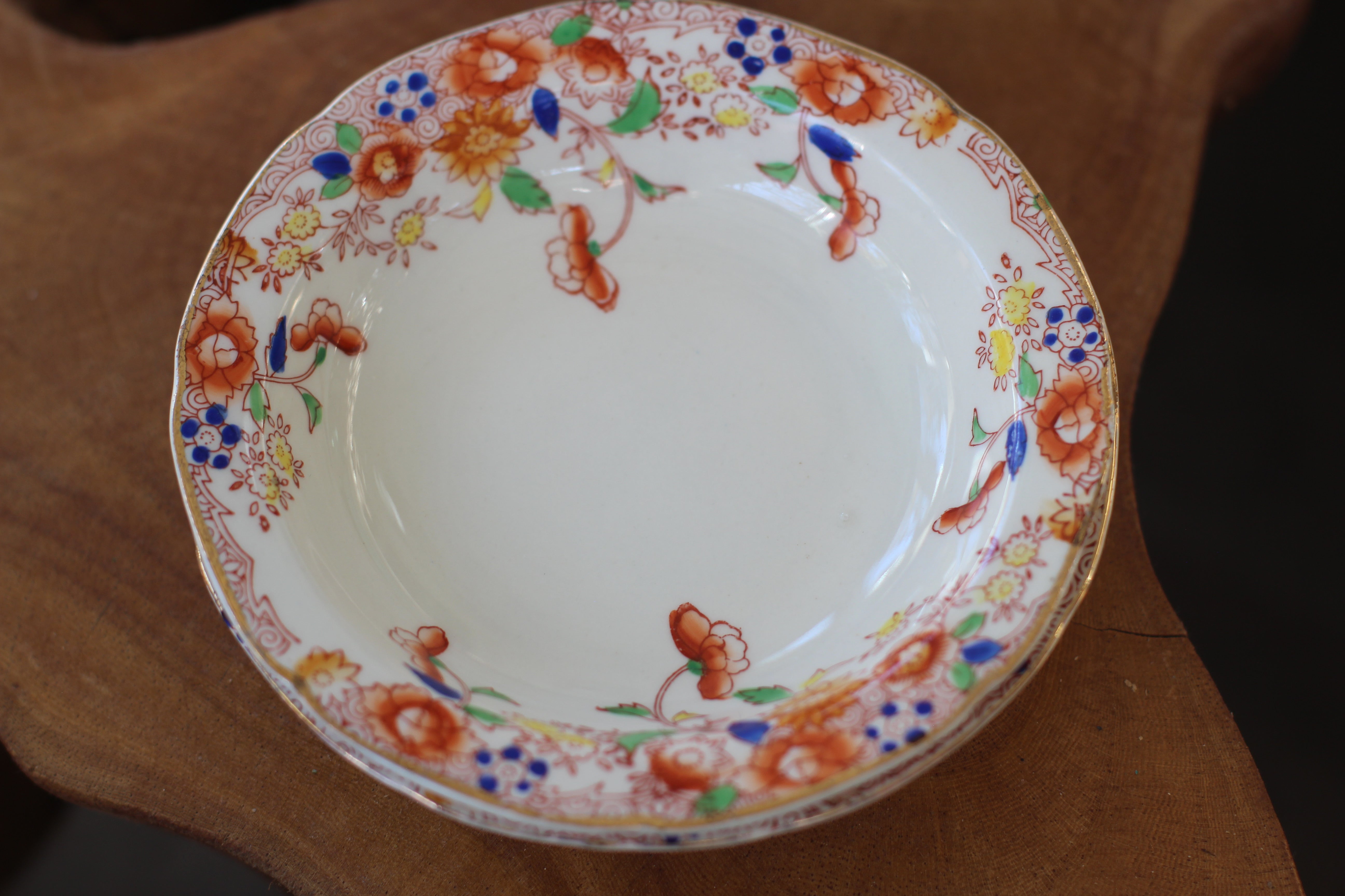 Vintage Hand Painted Japan Floral Bowl Set