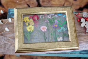 Pressed Flowers Framed Collage