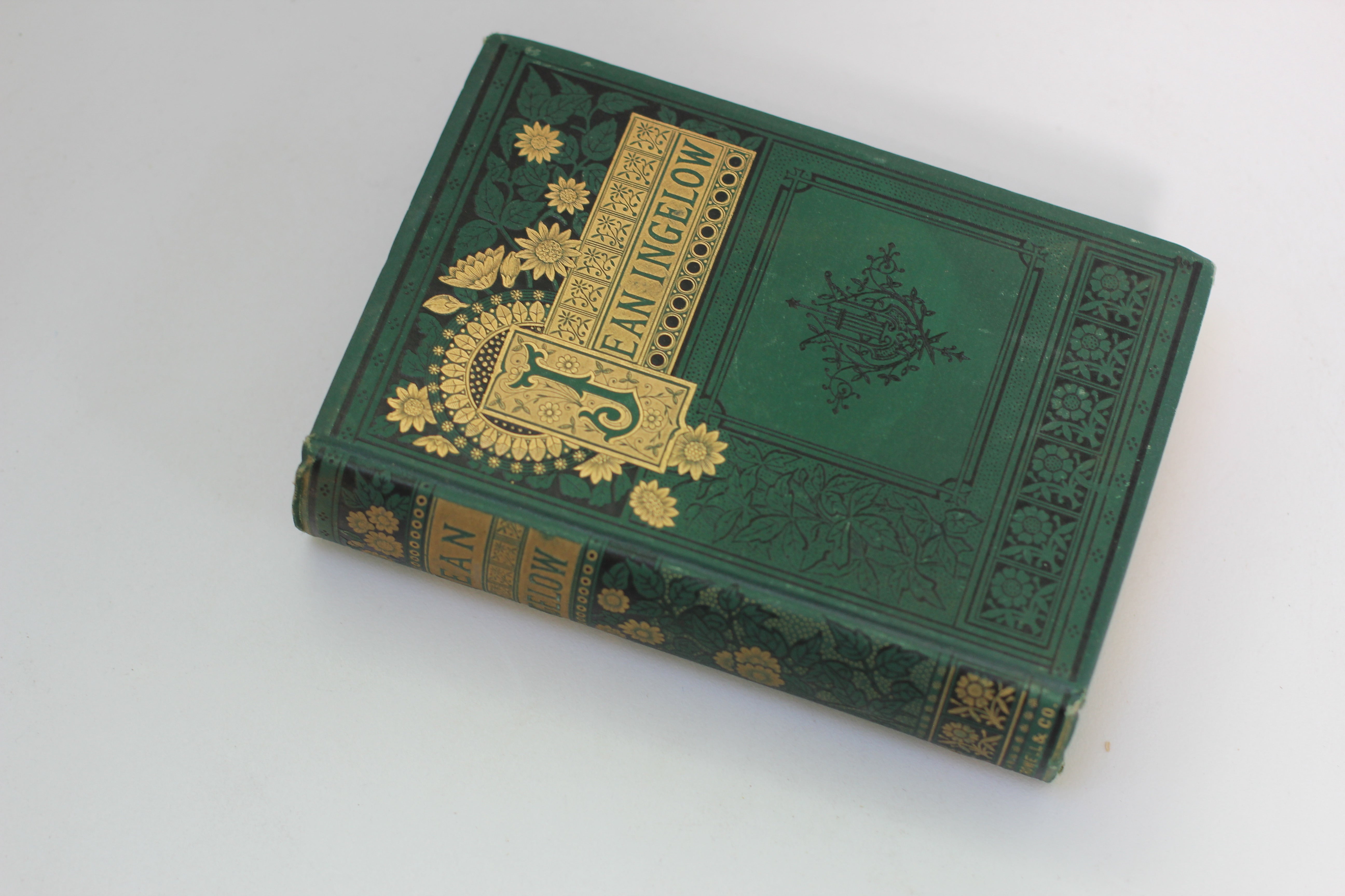 Antique Book, Poetical Works of Jean Inglewood, 1863, Hardback
