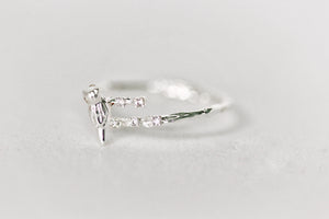 Birds Sitting on a Branch w/ Crystals Ring