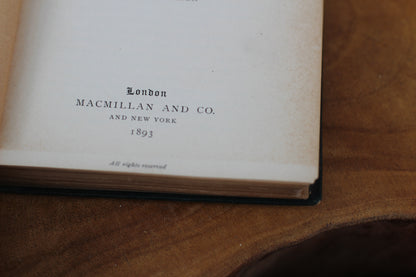 Antique Book, "Our Village" Miss Mitford Macmillan NY 1893 Hardback.