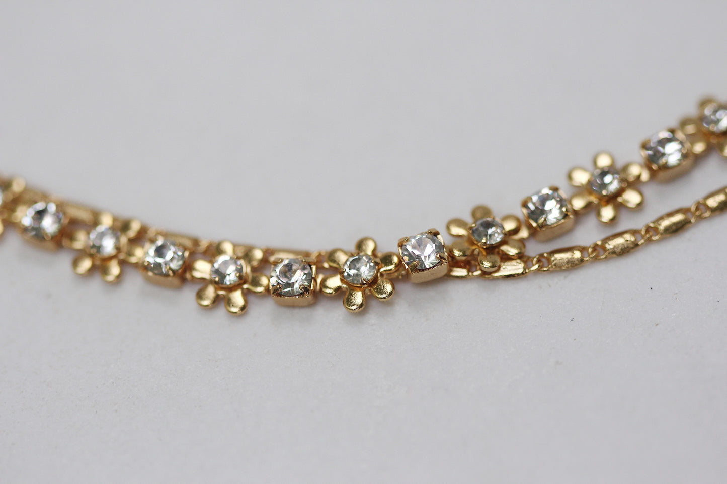 Preorder * Floral Crystals Hair Chain.