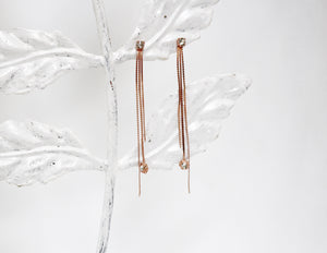 Preorder * Aura Crystals Chains Earrings