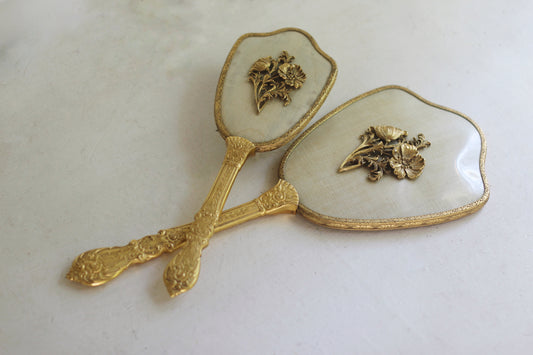 Antique Floral Dogwood Vanity Set
