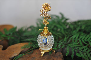 Antique Stylebuilt Tall Rose Perfume Bottle