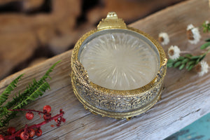 Antique Gilt Filigree Bronze Jar