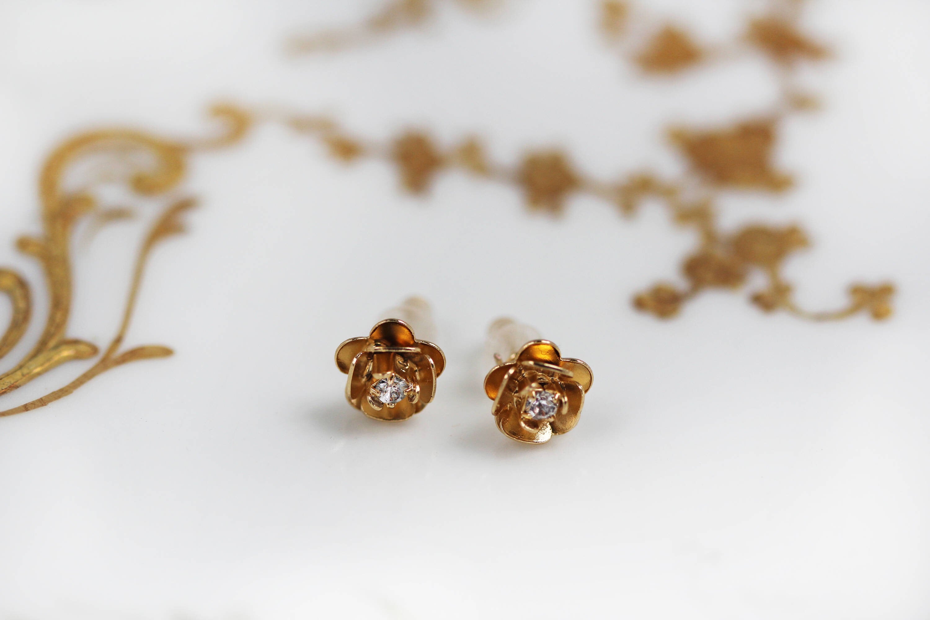 Rose Stud Earrings