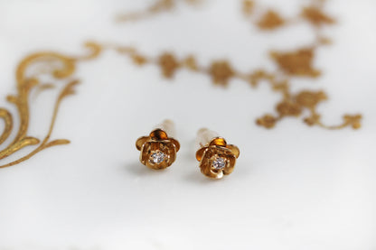 Preorder * Rose Stud Earrings