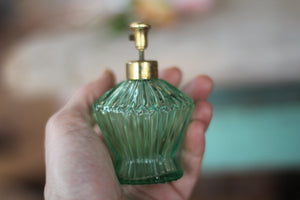 Vintage Green Perfume Bottle