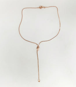 Preorder * Leaf Drop Lariat Necklace