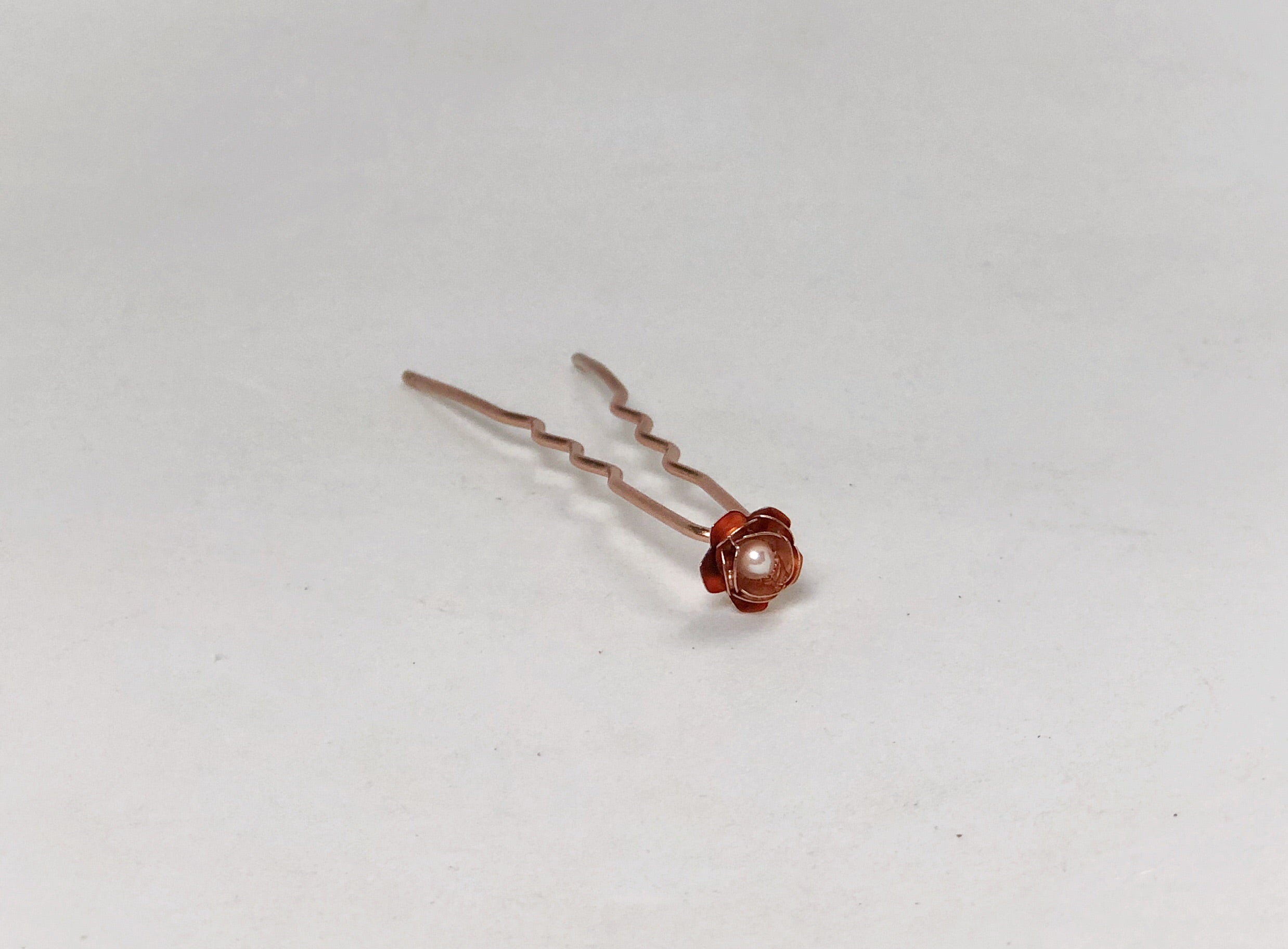 Preorder*** Tiny Rose Hair Prong