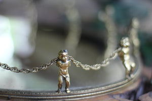 Antique Cherubs / Angels Mirror Tray