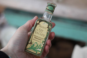 Antique Floral Lily of the Valley Perfume Bottle
