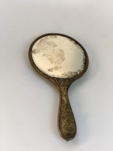 Petite Thistle Floral Hand Mirror
