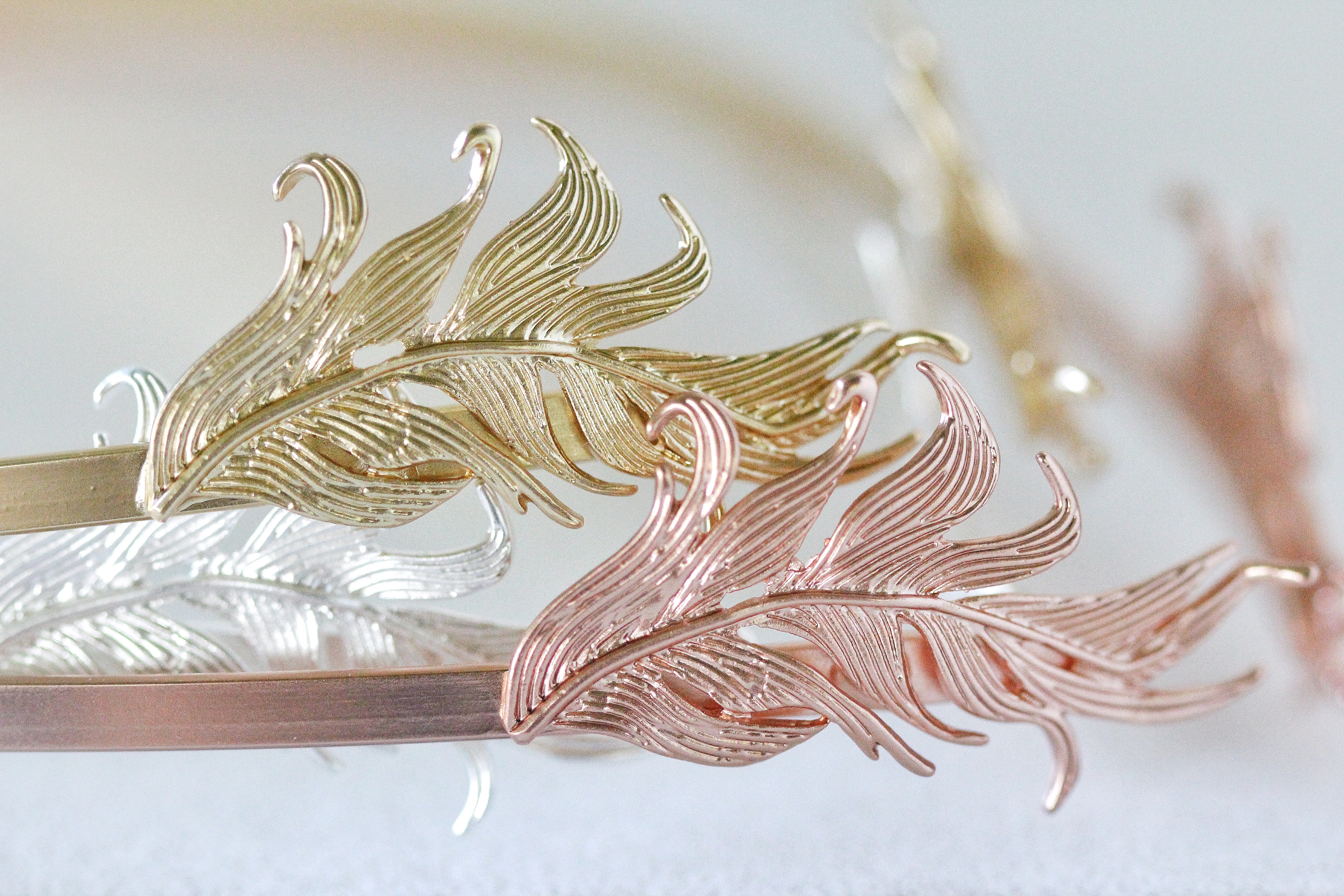 Swirly Feather Goddess Crown