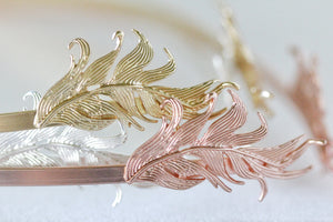 Swirly Feather Goddess Crown