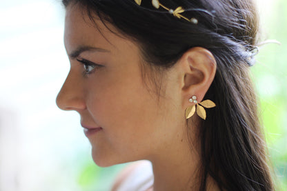 Lilian Stud & Jacket Earrings