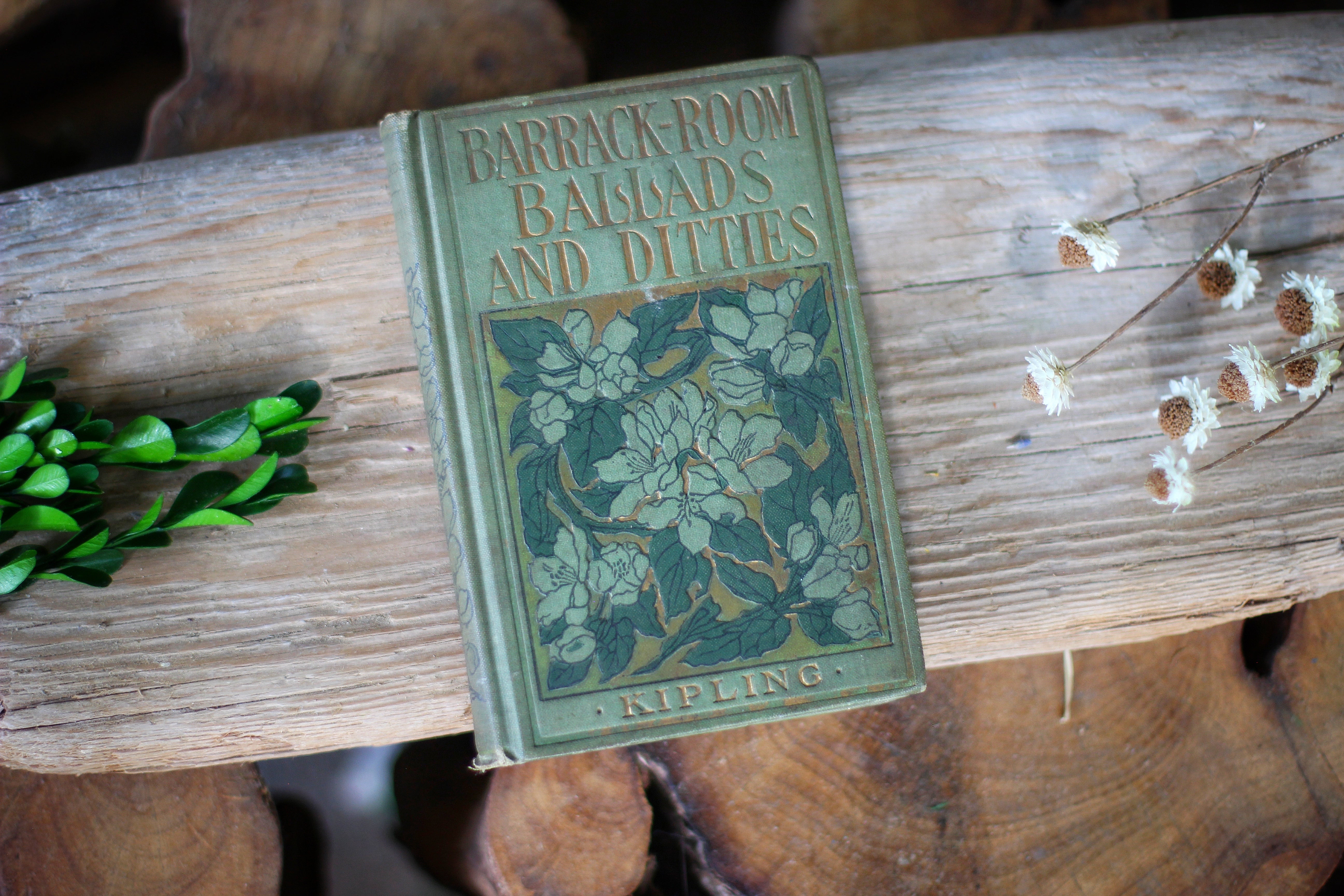 Antique Book, "Barrack Room Ballads and Ditties" By Kipling, Hardback.
