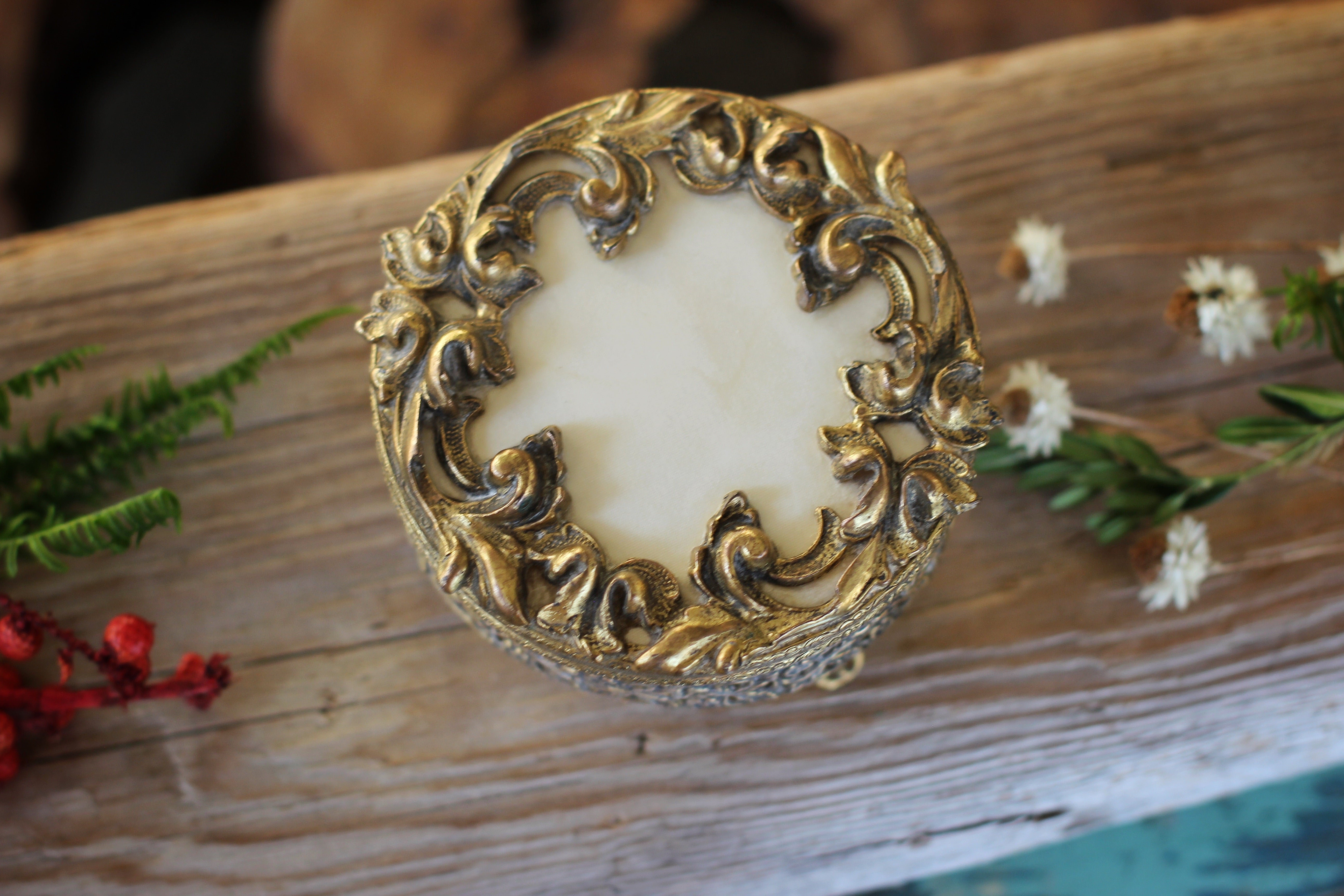 Antique Gilt Filigree Bronze Jar