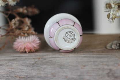 Antique Tulips Floral Porcelain Perfume Bottle