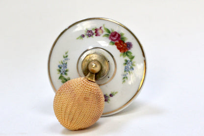 Antique Floral Holmspray Porcelain Perfume Bottle