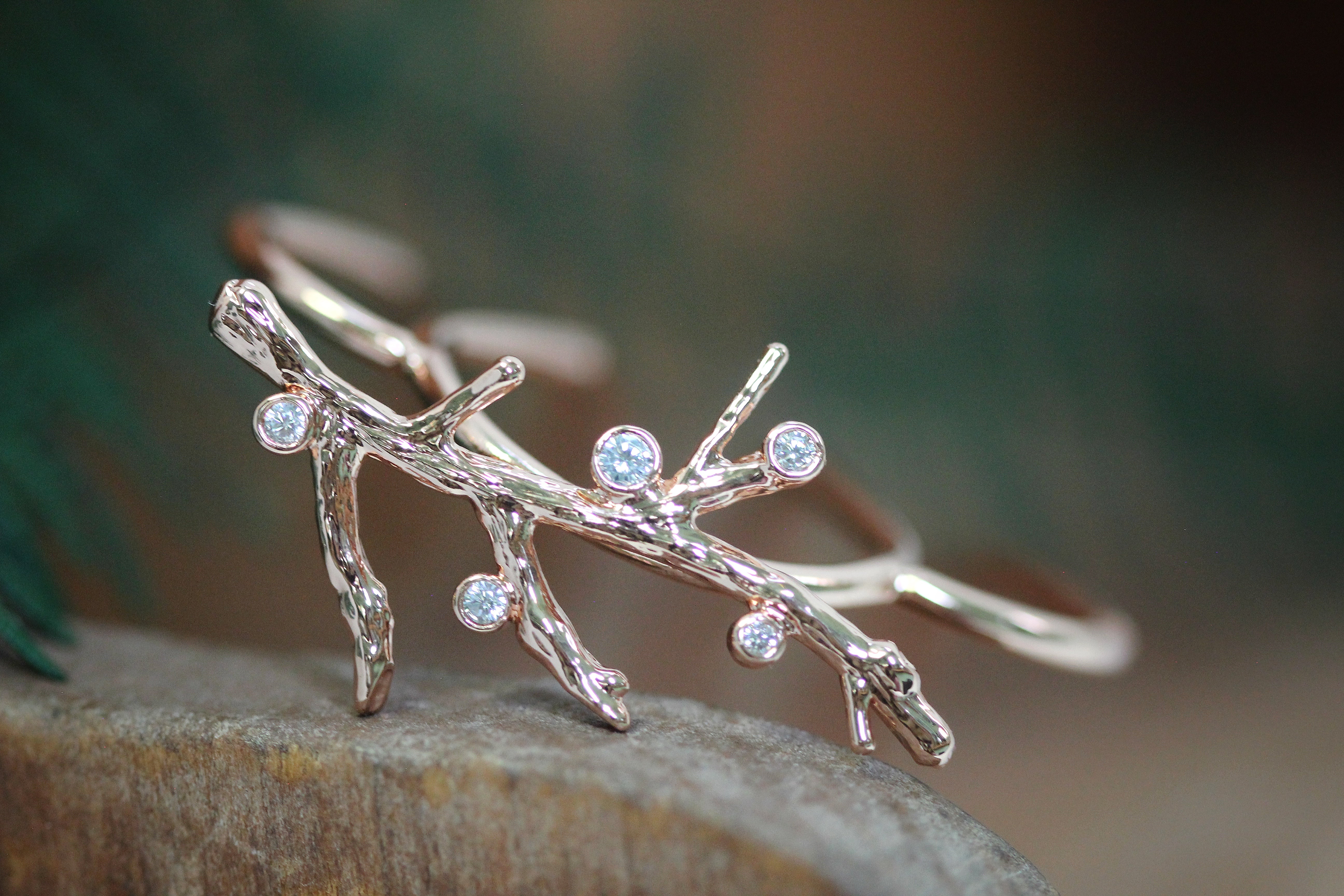 Crystals Coral Hair Prong