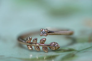 Fern & Crystal Ring