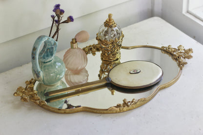 Antique Rose Hand Mirror