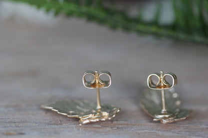 Preorder * Double Leaves Stud Earrings