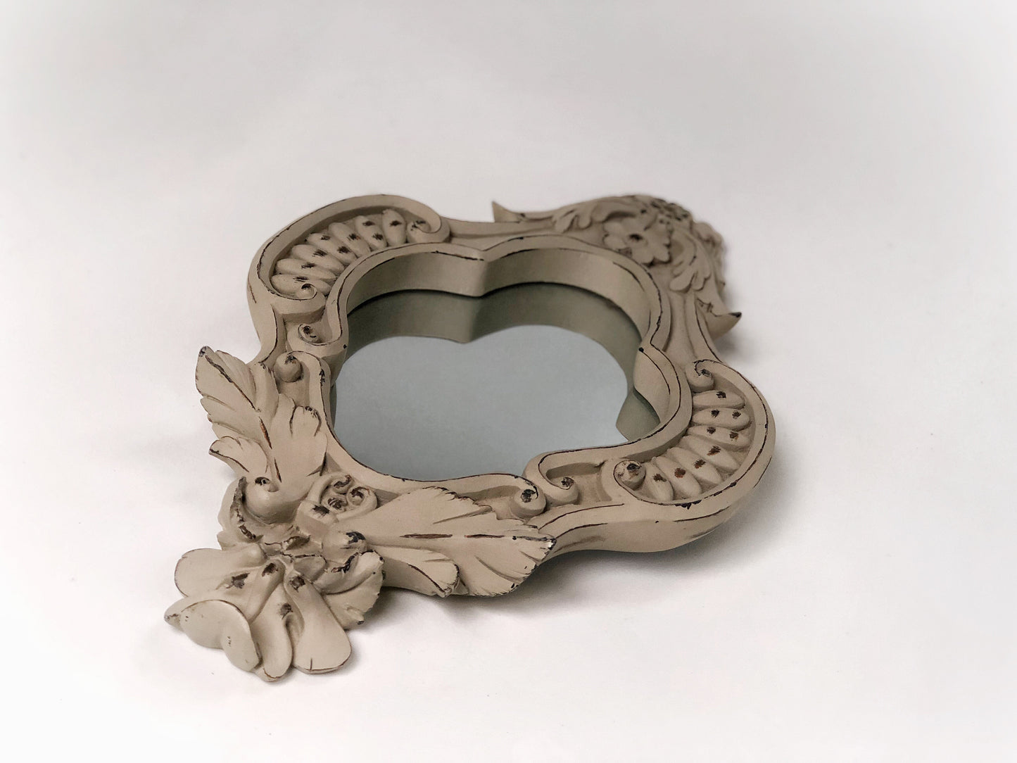 Florentine White Hanging Mirror