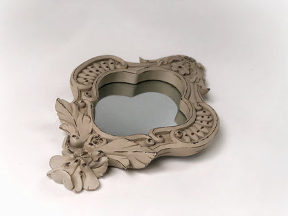 Florentine White Hanging Mirror