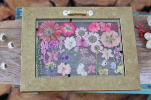 Pressed Flowers Framed Collage