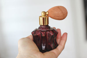 Vintage Purple Bulb Atomizer Perfume Bottle