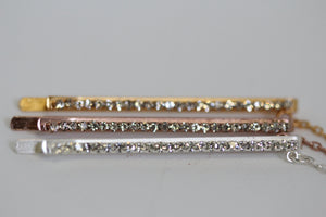 Preorder * Crystals Leaf Chain Bobby Pin