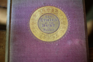 Antique Victorian Pink Book - The Ethics of the Dust By John Ruskin | 1866