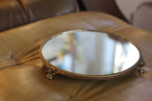 Antique Rounded Lion Claw Feet Mirror Tray