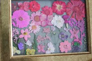 Pressed Flowers Framed Collage