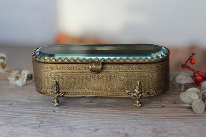 Antique Rare French Victorian Jewelry Box