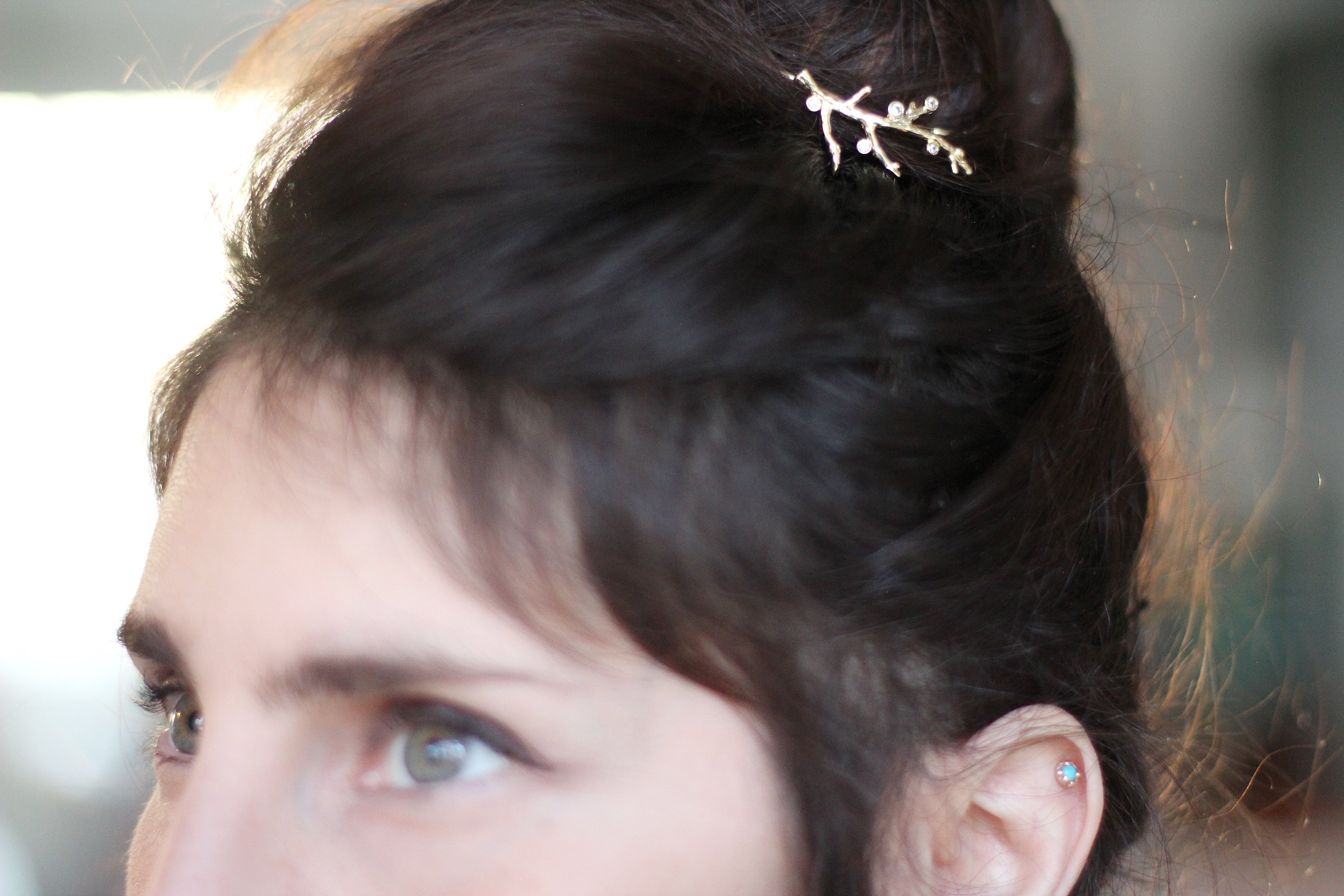 Crystals Coral Hair Prong
