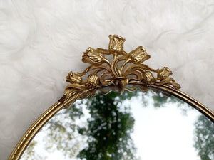 Antique Tulip Mirror Tray