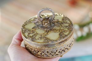 Vintage Floral Jar