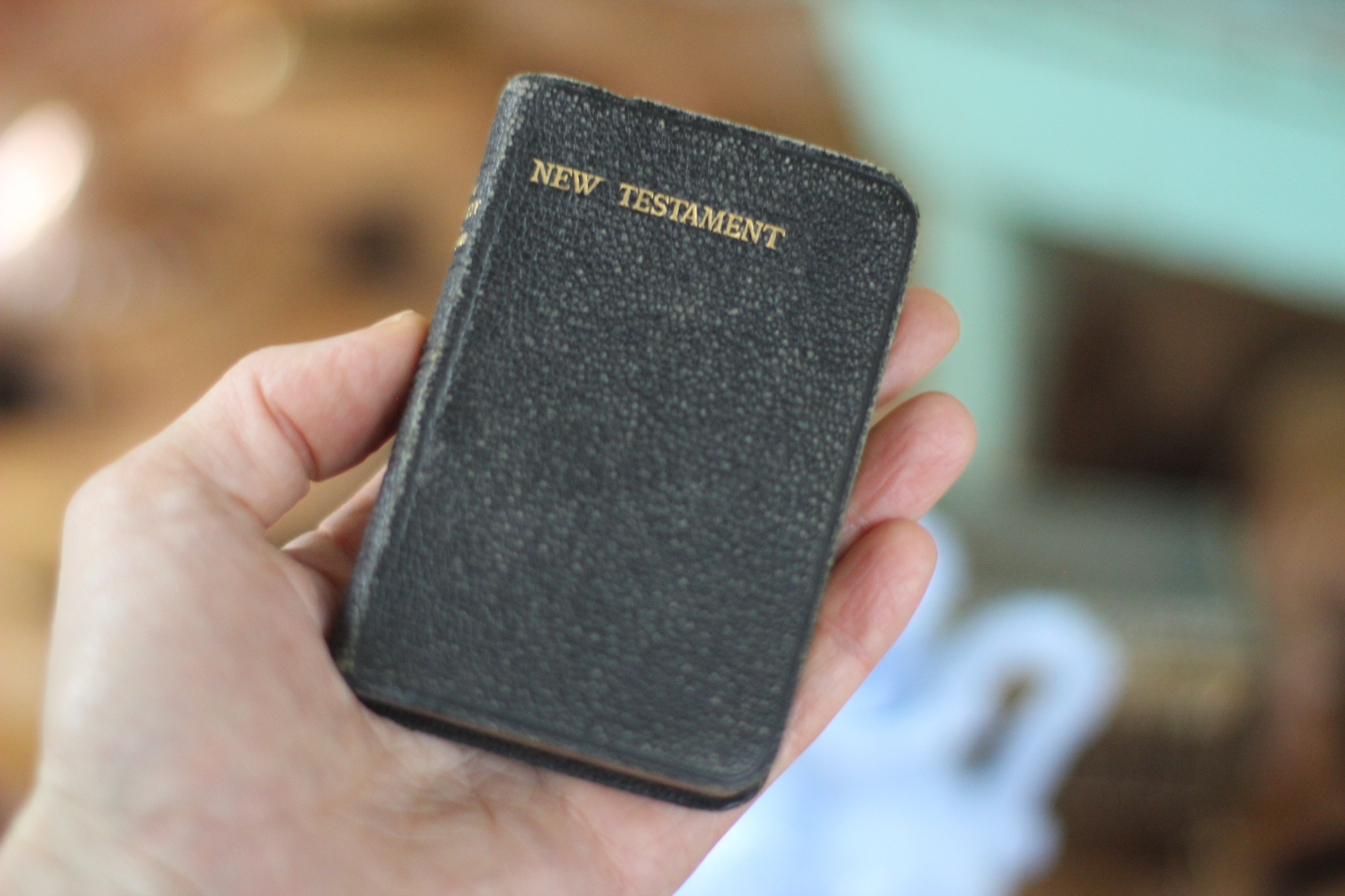Antique Miniature Black Book, New Testament, 1900’s