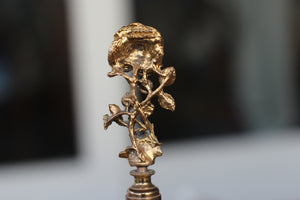Antique Stylebuilt Tall Rose Perfume Bottle