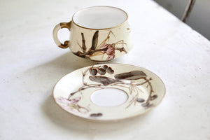 Antique Japanese Flowers Tea Cup