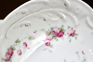 Bavarian Pink Roses Porcelain Ring Dish