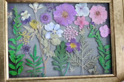 Pressed Flowers Framed Collage
